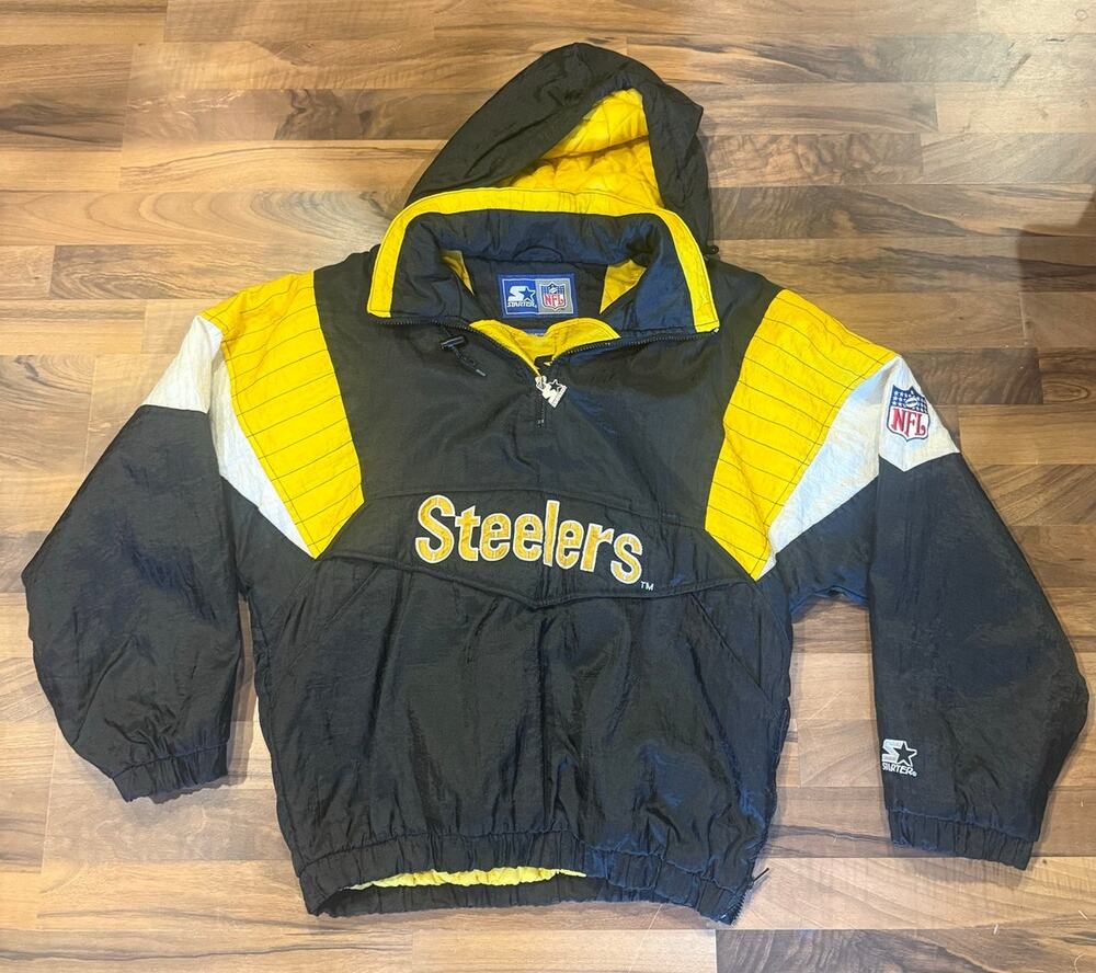 Steelers Starter Pullover puffer Size Small